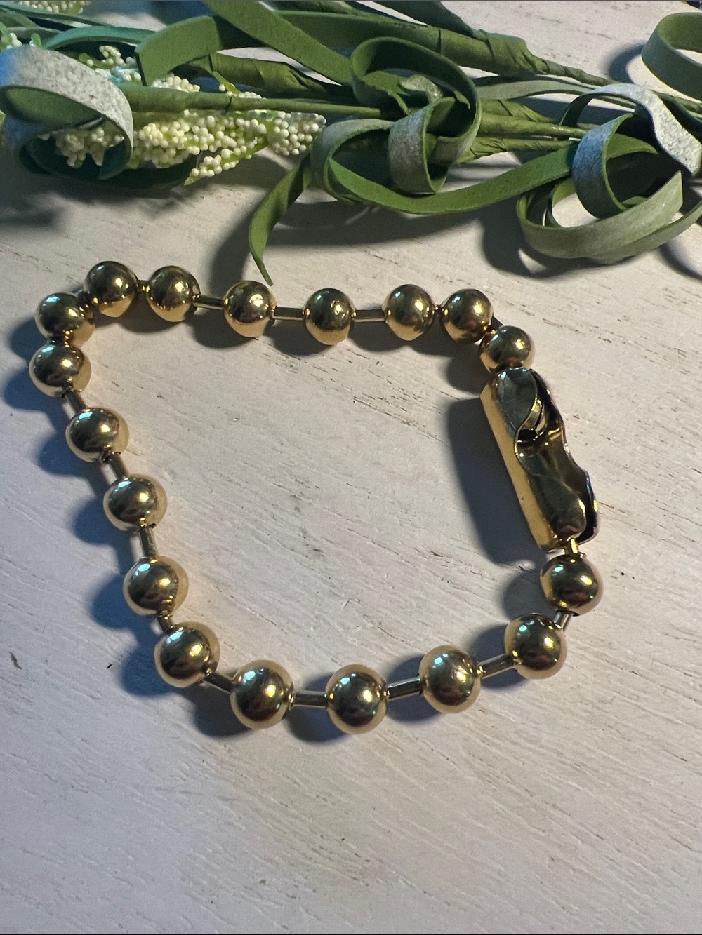 Plunder adjustable gold tone bracelet